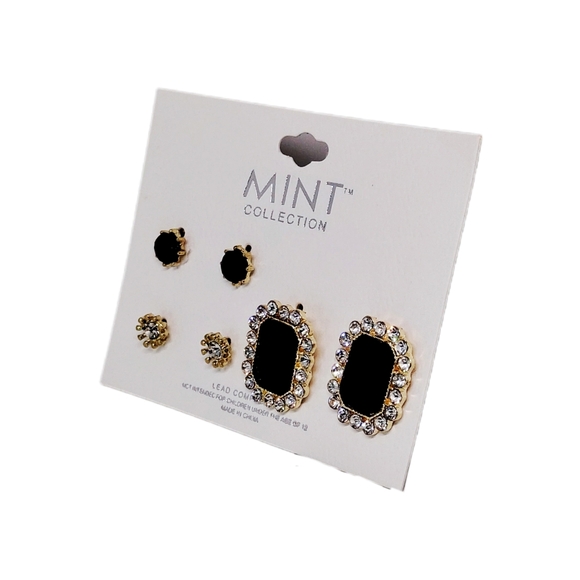 Mint Collection Pierced Earrings - 3 pairs - Picture 3 of 4